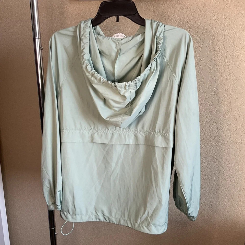 Main Strip Womens Pull Over Rain Jacket Size Small- Light Green - Picture 2 of 6